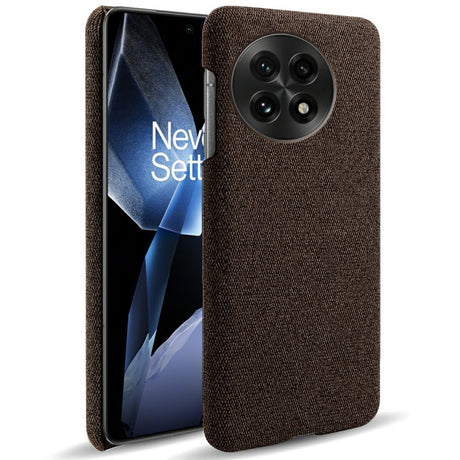 EIDERWOOD Stofbetrukket Plastik Cover - OnePlus 13 - Brun
