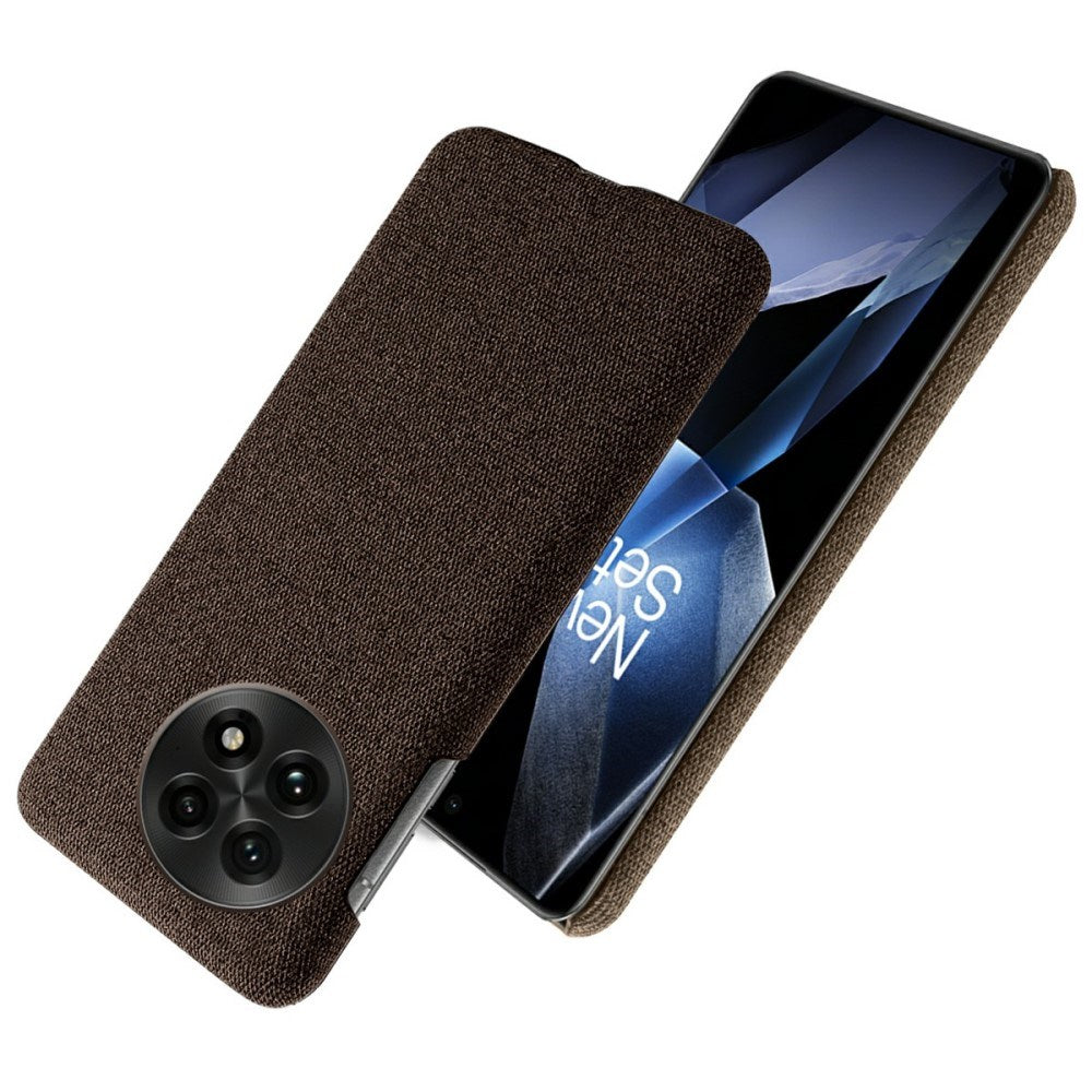 EIDERWOOD Stofbetrukket Plastik Cover - OnePlus 13 - Brun