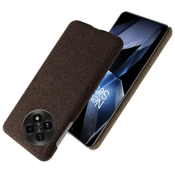 EIDERWOOD Stofbetrukket Plastik Cover - OnePlus 13 - Brun