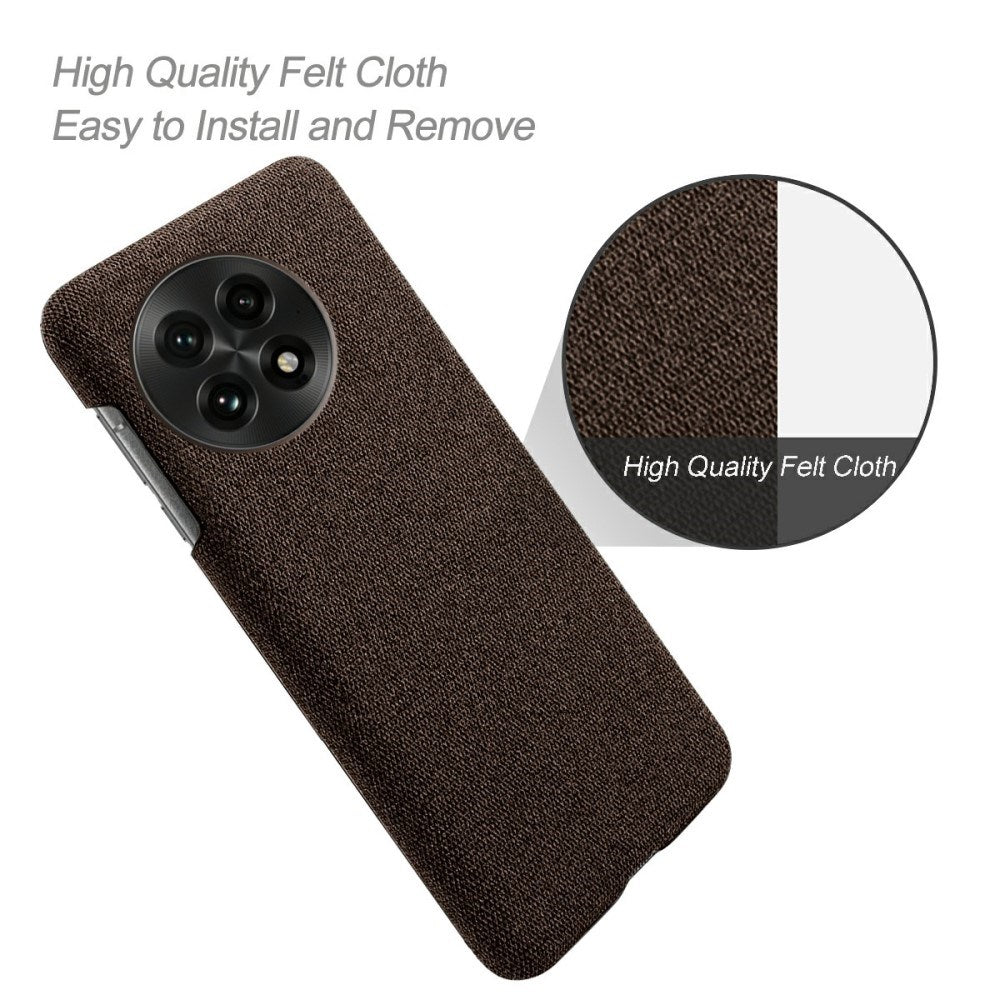 EIDERWOOD Stofbetrukket Plastik Cover - OnePlus 13 - Brun