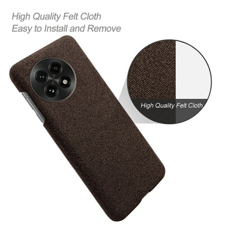 EIDERWOOD Stofbetrukket Plastik Cover - OnePlus 13 - Brun
