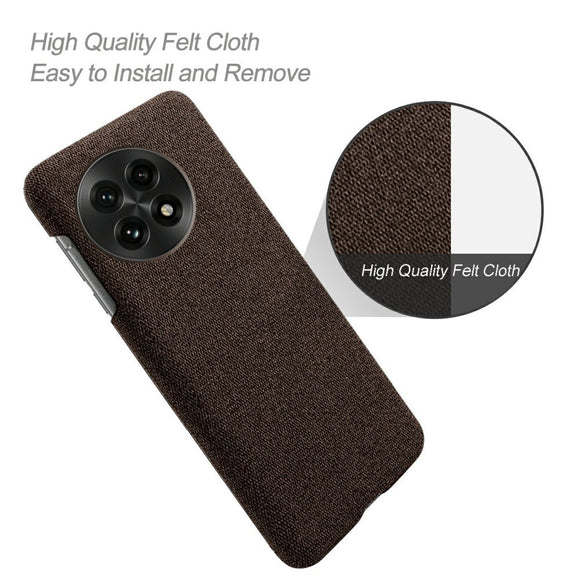 EIDERWOOD Stofbetrukket Plastik Cover - OnePlus 13 - Brun
