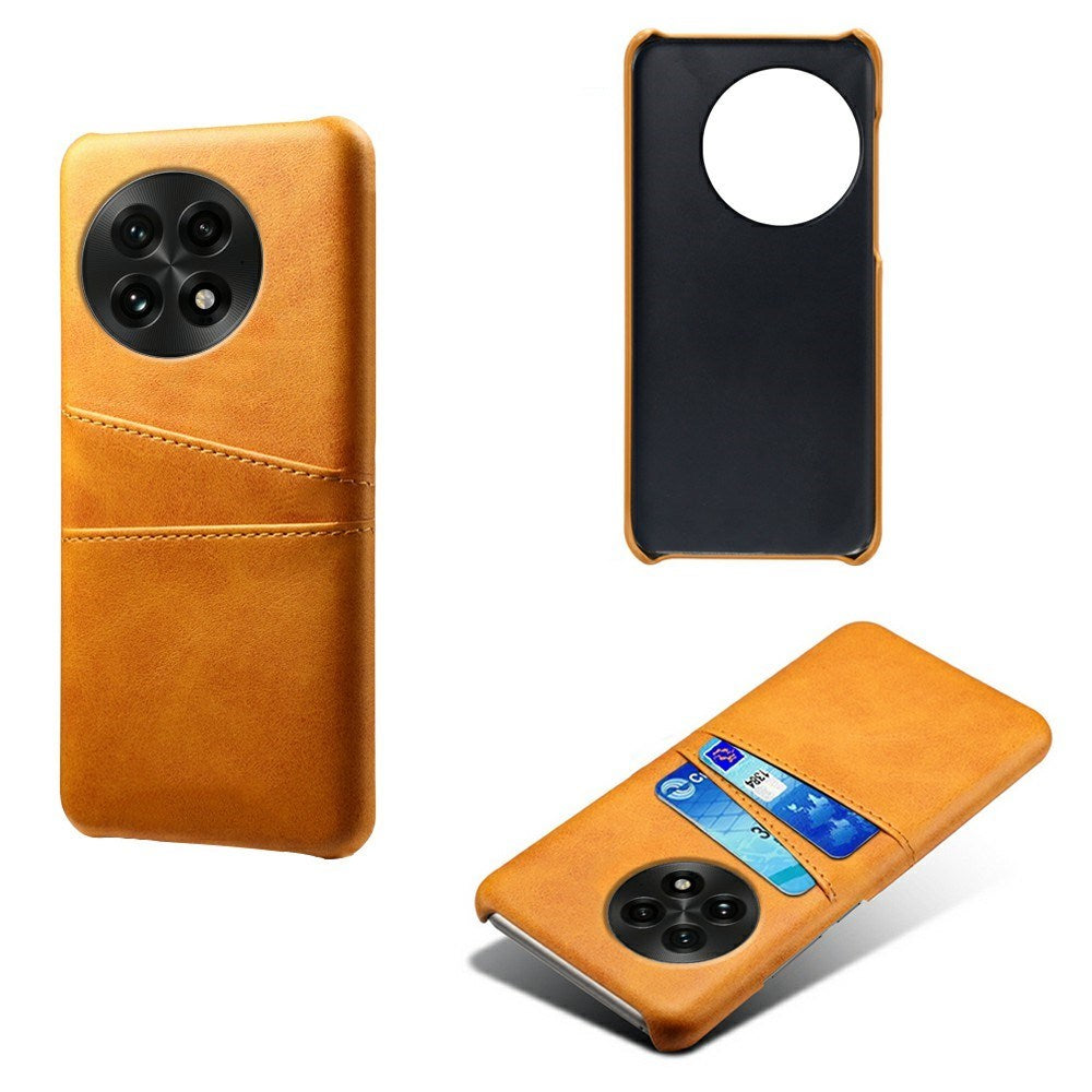 EIDERWOOD OnePlus 13 Kunstlæder Cover m. Indbygget Kortholder - Orange