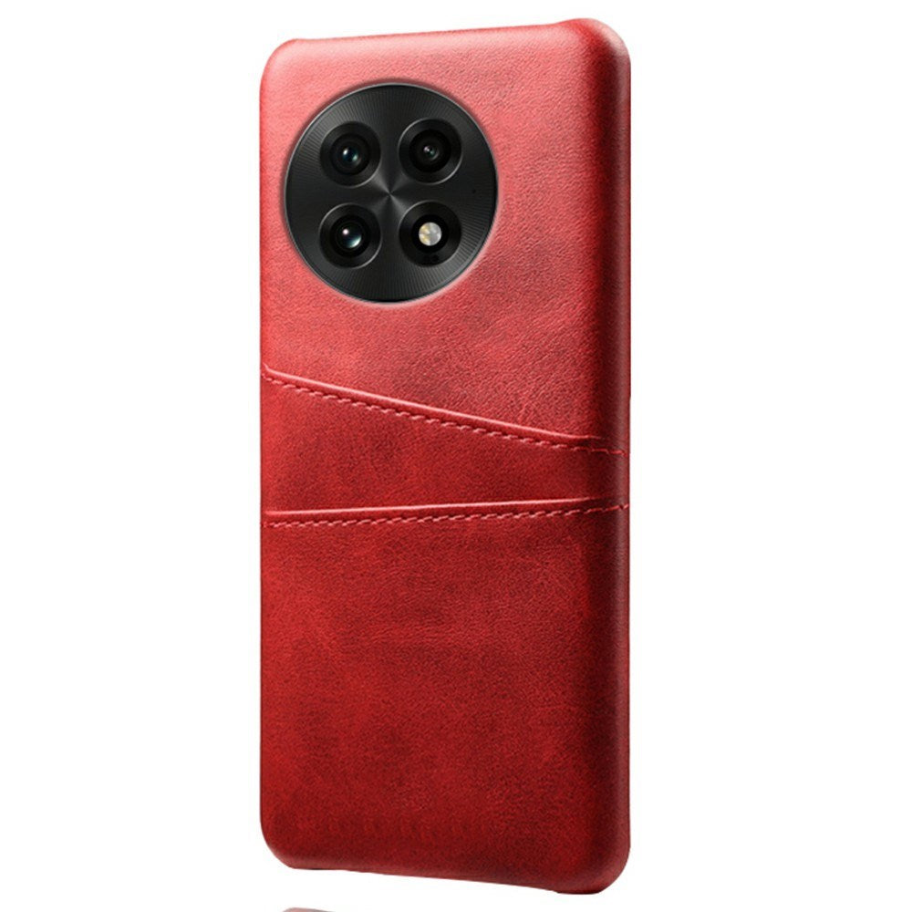 EIDERWOOD OnePlus 13 Kunstlæder Cover m. Indbygget Kortholder - Rød