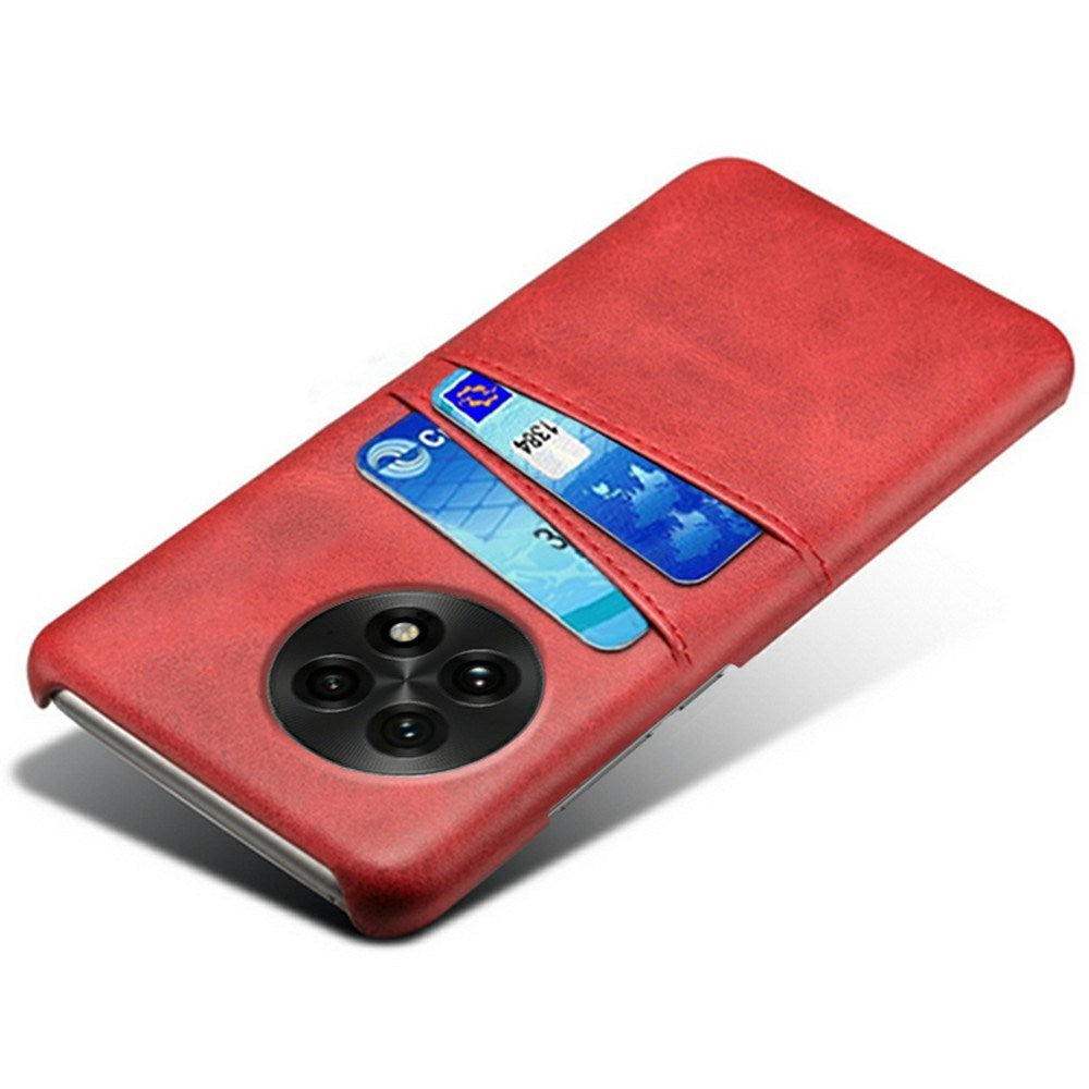 EIDERWOOD OnePlus 13 Kunstlæder Cover m. Indbygget Kortholder - Rød