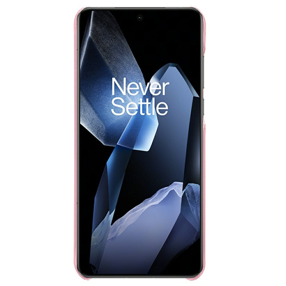 EIDERWOOD OnePlus 13 Kunstlæder Cover m. Indbygget Kortholder - Lyserød