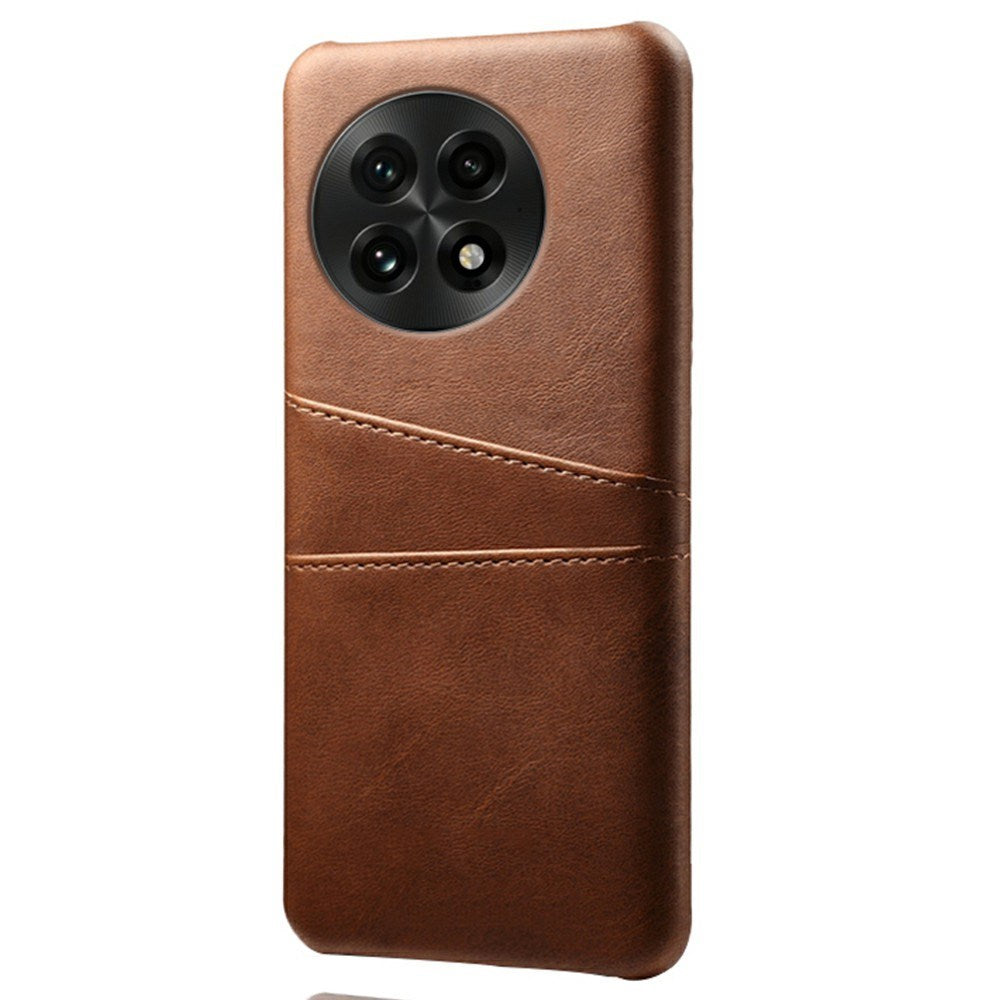 EIDERWOOD OnePlus 13 Kunstlæder Cover m. Indbygget Kortholder - Brun