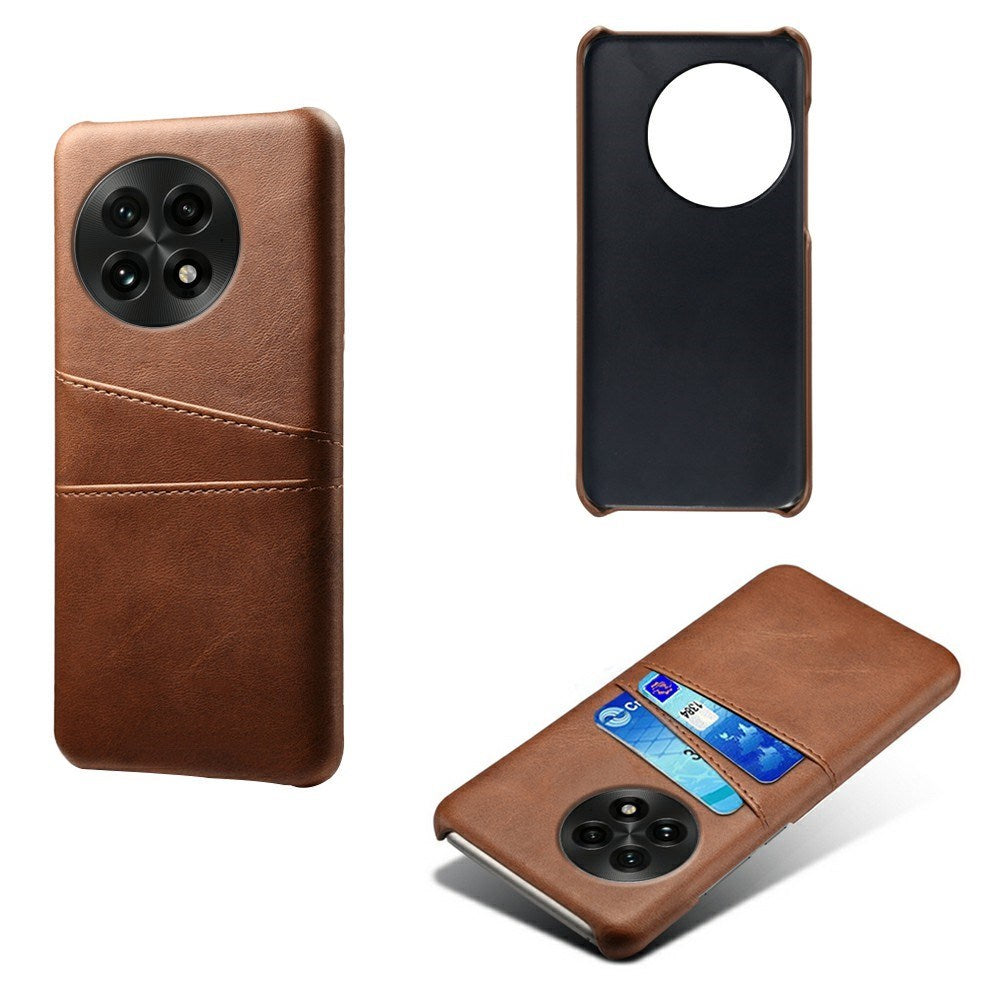 EIDERWOOD OnePlus 13 Kunstlæder Cover m. Indbygget Kortholder - Brun