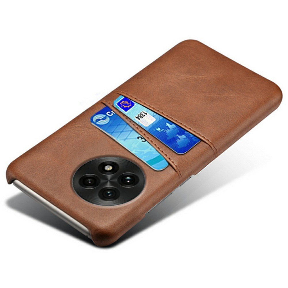 EIDERWOOD OnePlus 13 Kunstlæder Cover m. Indbygget Kortholder - Brun