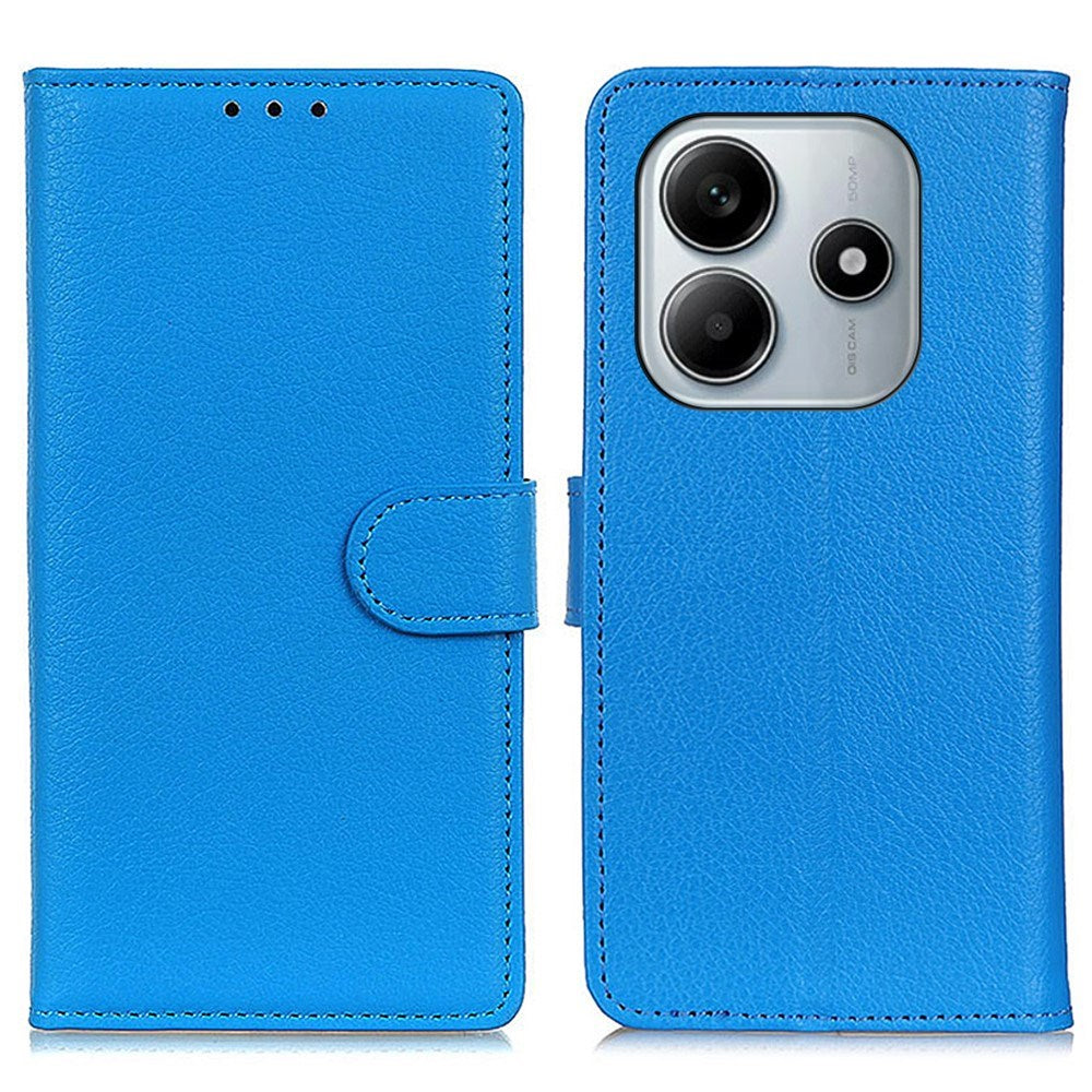 EIDERWOOD Xiaomi Redmi Note 14 (4G) Kunstlæder Flip Cover m. Kortholder & Ståfunktion - Blå