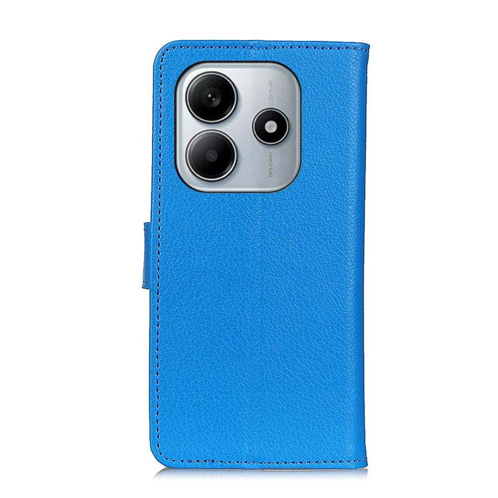 EIDERWOOD Xiaomi Redmi Note 14 (4G) Kunstlæder Flip Cover m. Kortholder & Ståfunktion - Blå