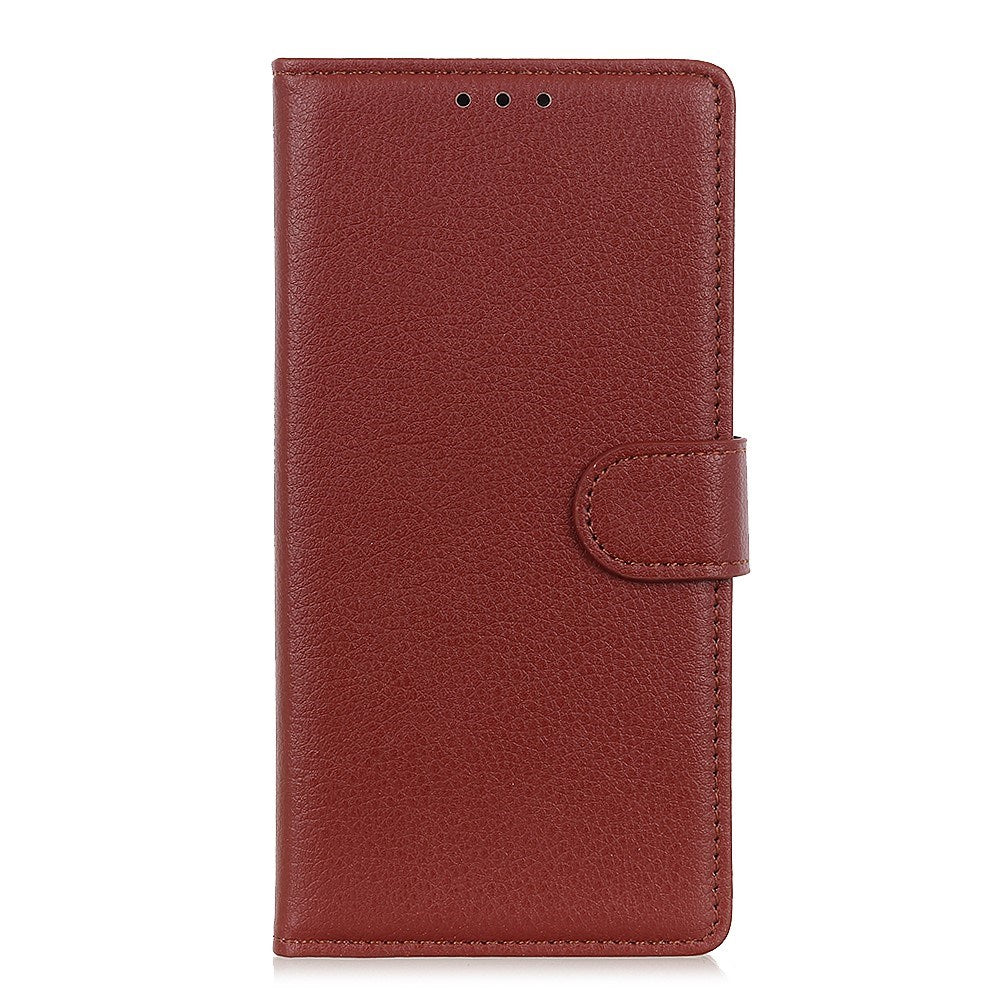 EIDERWOOD Xiaomi Redmi Note 14 (4G) Kunstlæder Flip Cover m. Kortholder & Ståfunktion - Brun