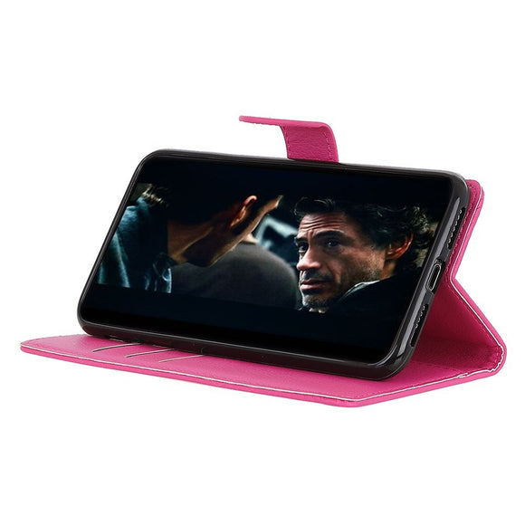 EIDERWOOD Xiaomi Redmi Note 14 (4G) Kunstlæder Flip Cover m. Kortholder & Ståfunktion - Pink
