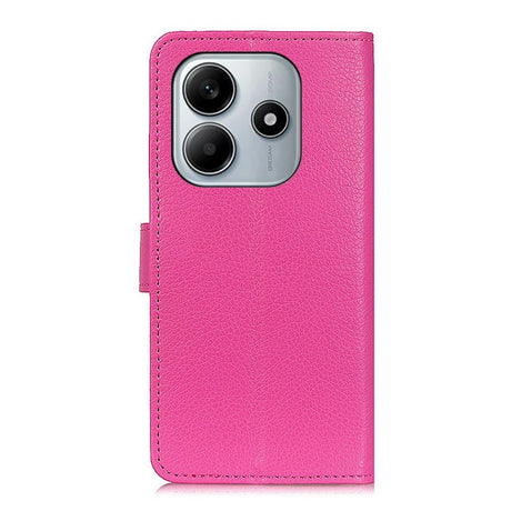 EIDERWOOD Xiaomi Redmi Note 14 (4G) Kunstlæder Flip Cover m. Kortholder & Ståfunktion - Pink