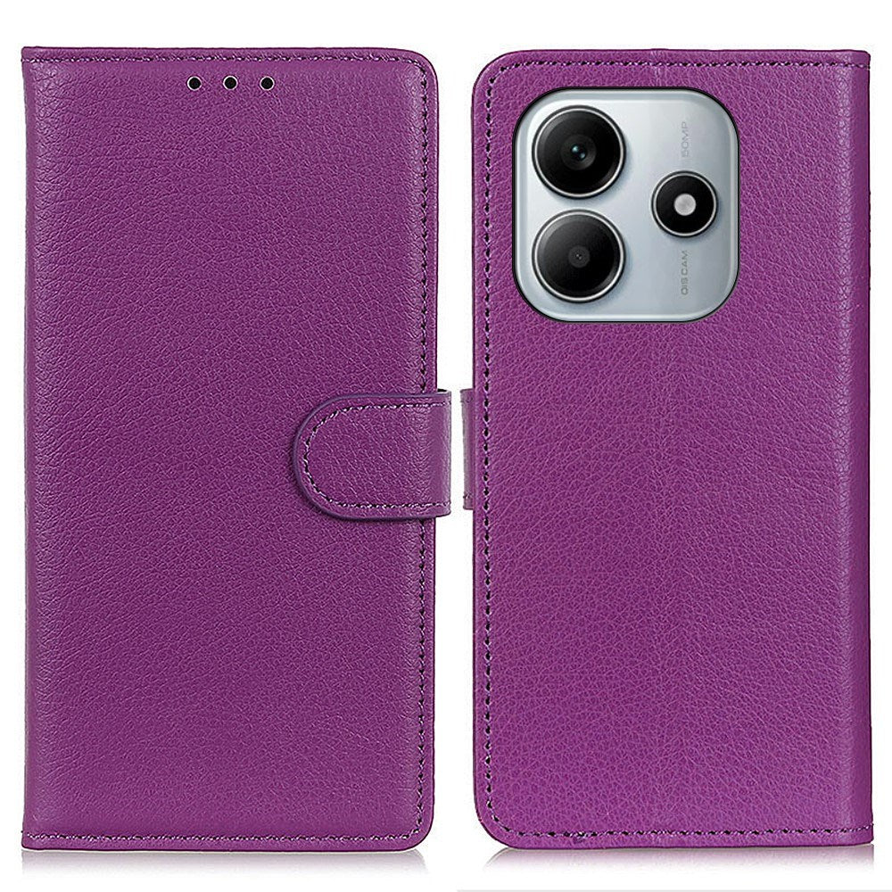EIDERWOOD Xiaomi Redmi Note 14 (4G) Kunstlæder Flip Cover m. Kortholder & Ståfunktion - Lilla
