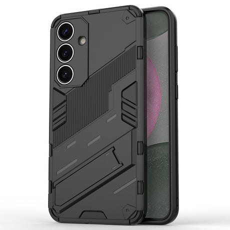 Samsung Galaxy S25+ Håndværkercover med Indbygget Kickstand - Sort
