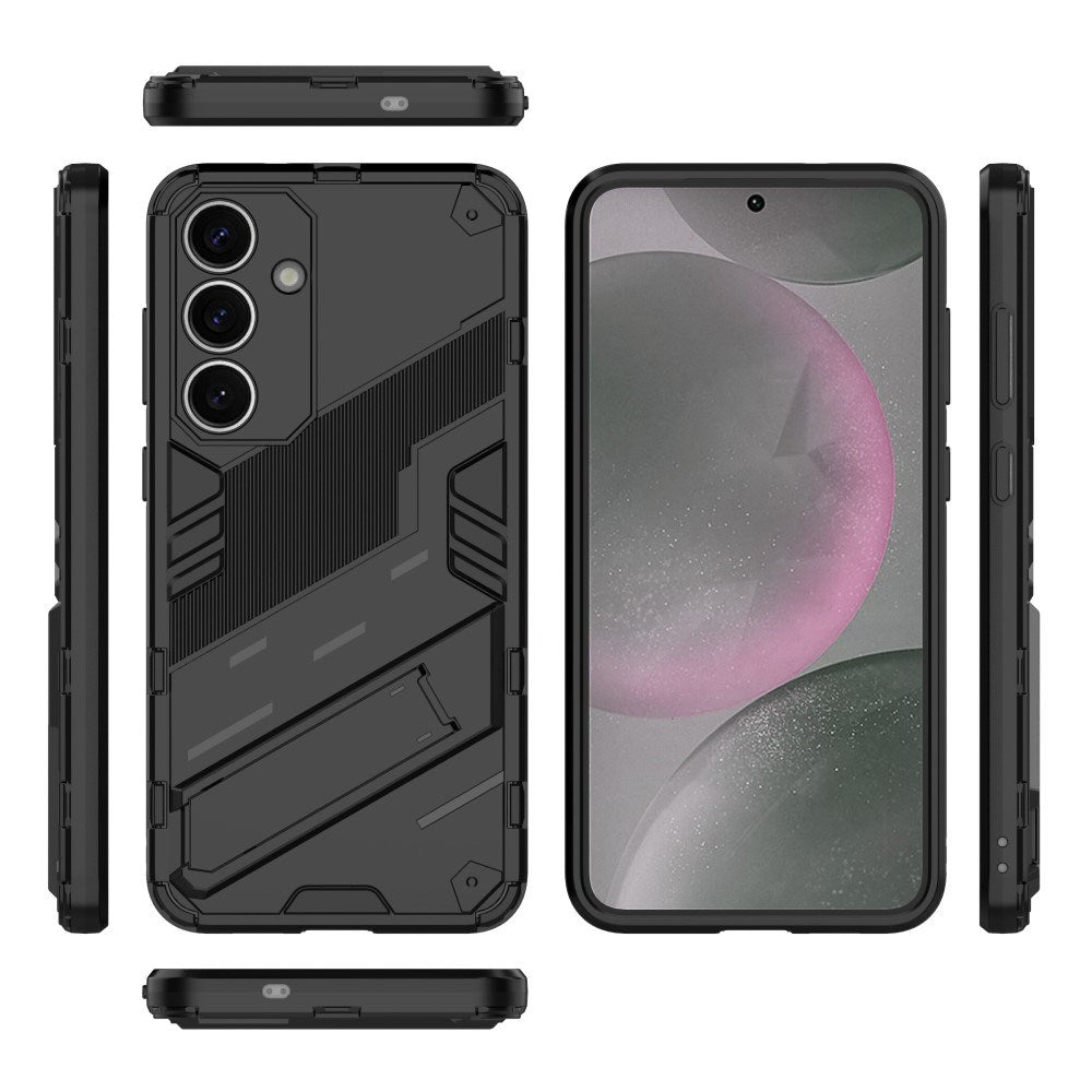 Samsung Galaxy S25+ Håndværkercover med Indbygget Kickstand - Sort