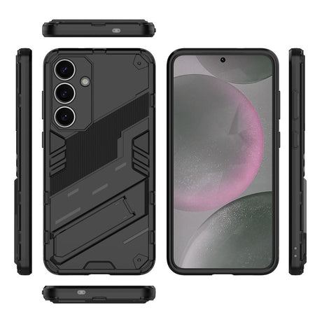 Samsung Galaxy S25+ Håndværkercover med Indbygget Kickstand - Sort