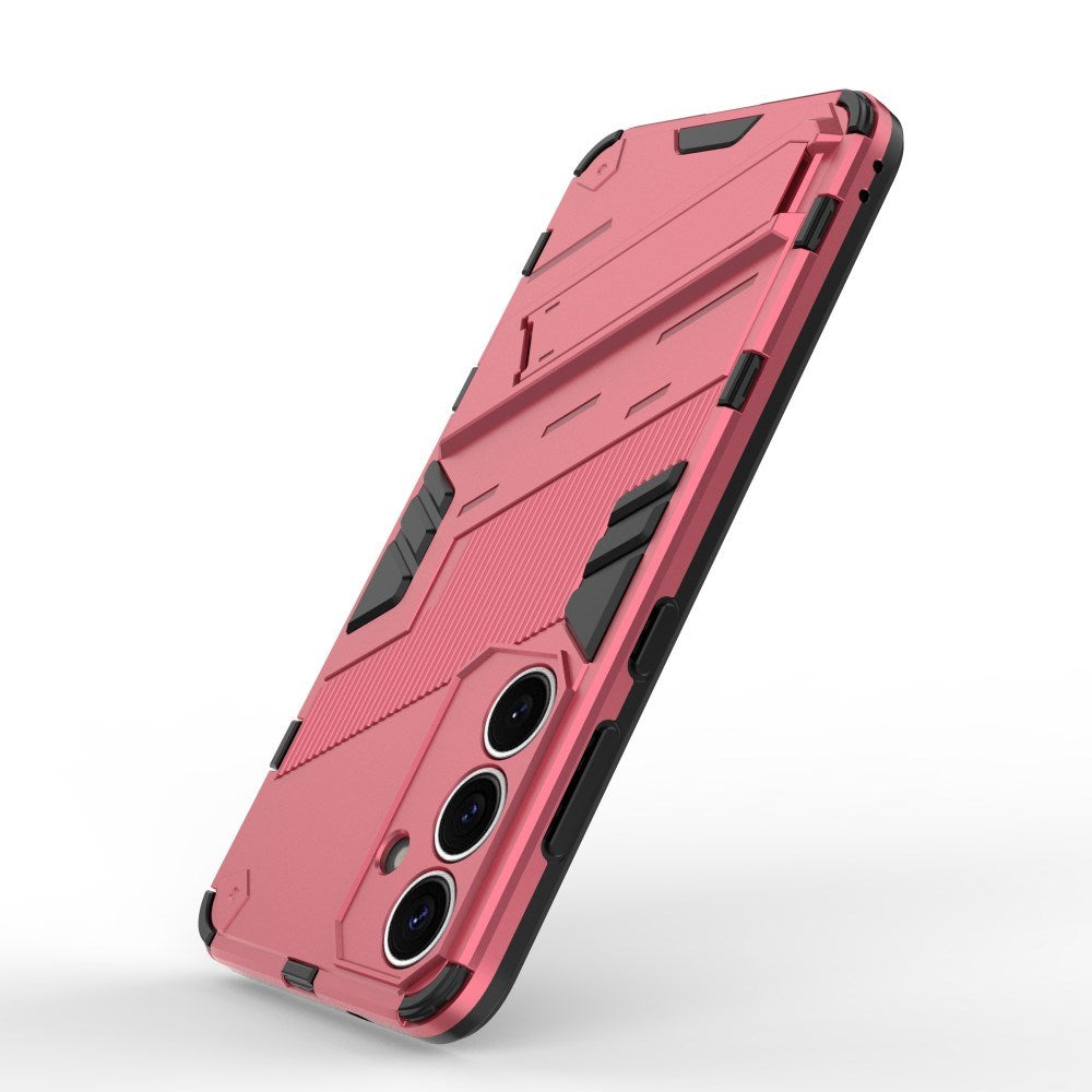 Samsung Galaxy S25+ Håndværkercover med Indbygget Kickstand - Lyserød
