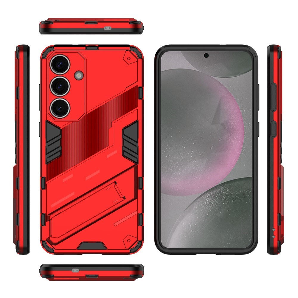 EIDERWOOD Samsung Galaxy S25+ (Plus) Håndværkercover med Indbygget Kickstand - Rød