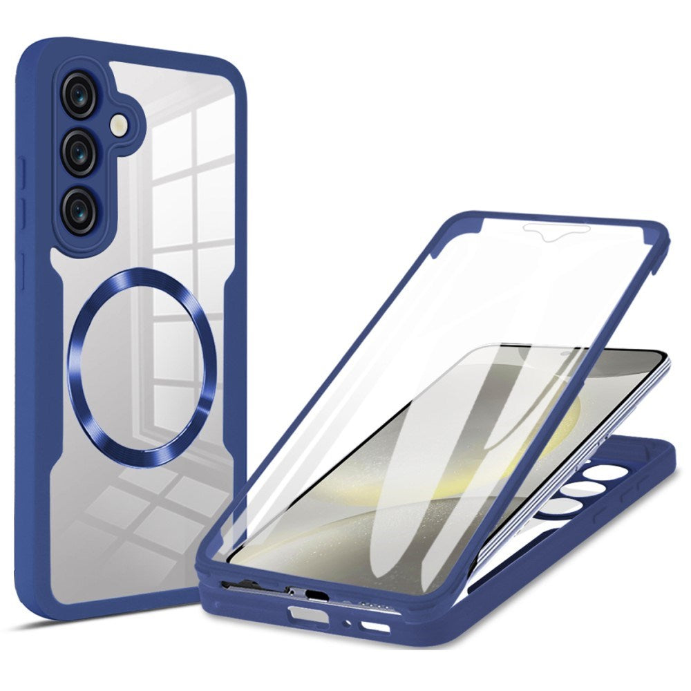 EIDERWOOD Samsung Galaxy S25 Cover Magsafe-kompatibel og Indbygget Skærmbeskyttelse - Mørkeblå