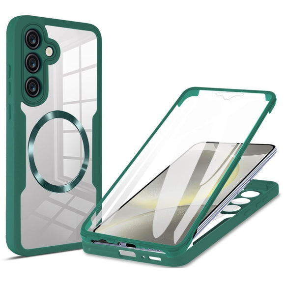 EIDERWOOD Samsung Galaxy S25 Cover Magsafe-kompatibel og Indbygget Skærmbeskyttelse - Grøn