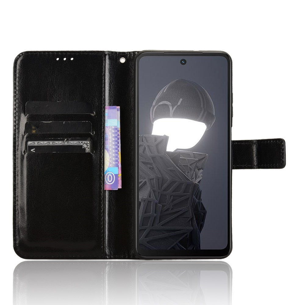 EIDERWOOD HMD Fusion / Fusion X1 Kunstlæder Flip Cover m. Strop - Sort