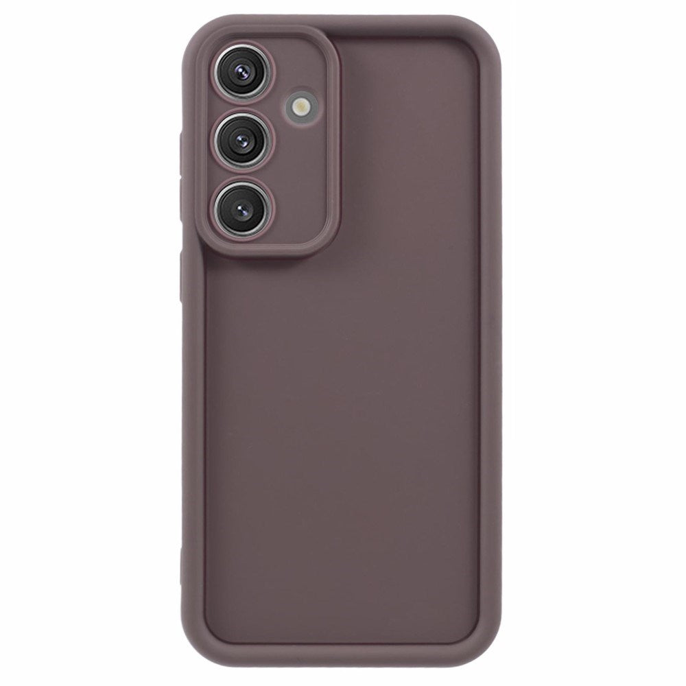 EIDERWOOD Anti-Slip Fleksibelt Plastik Cover - Samsung Galaxy S25 - Brun