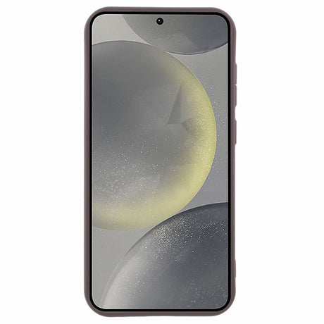 EIDERWOOD Anti-Slip Fleksibelt Plastik Cover - Samsung Galaxy S25 - Brun