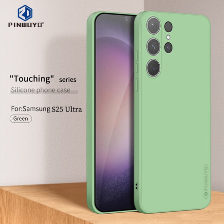 Samsung Galaxy S25 Ultra PINWUYO Silikone Cover - Grøn