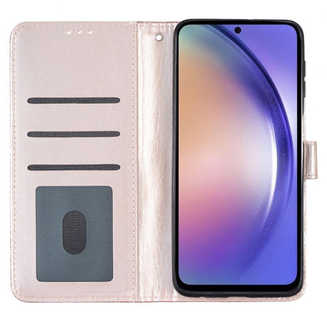 EIDERWOOD Samsung Galaxy A36 (5G) Læder Cover m. Pung & Strop - Glimmer - Rose Gold