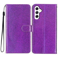 EIDERWOOD Samsung Galaxy A36 (5G) Læder Cover m. Pung & Strop - Glimmer - Lilla