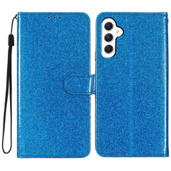 EIDERWOOD Samsung Galaxy A36 (5G) Læder Cover m. Pung & Strop - Glimmer - Blå