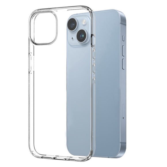 NORTHJO iPhone 14 Beskyttelsessæt m. Fleksibelt Plastik Mobil Cover m. Hærdet Beskyttelsesglas - Gennemsigtig
