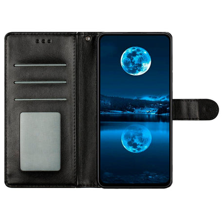 EIDERWOOD Xiaomi Redmi Note 14 Pro (5G) / Poco X7 Kunstlæder Flip Cover m. Strop - Sort