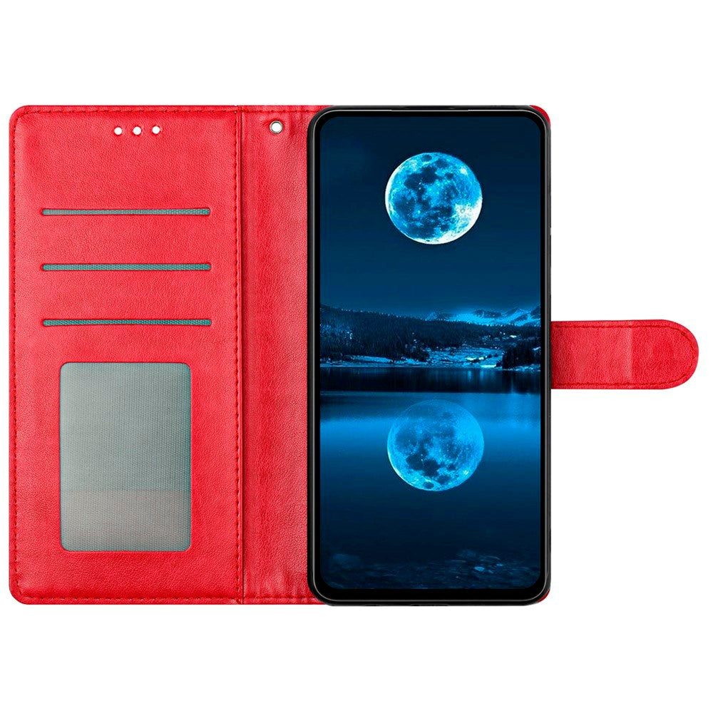 EIDERWOOD Xiaomi Redmi Note 14 Pro (5G) / Poco X7 Kunstlæder Flip Cover m. Strop - Rød