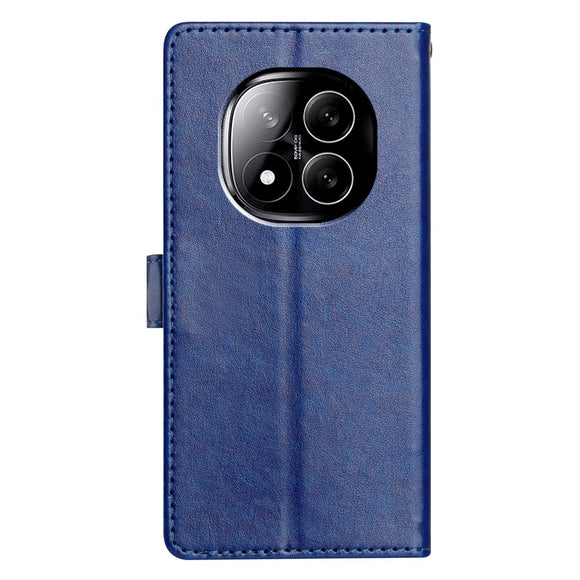 EIDERWOOD Xiaomi Redmi Note 14 Pro (5G) / Poco X7 Kunstlæder Flip Cover m. Strop - Blå