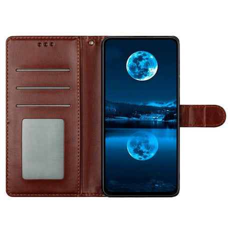 EIDERWOOD Xiaomi Redmi Note 14 Pro (5G) / Poco X7 Kunstlæder Flip Cover m. Strop - Brun