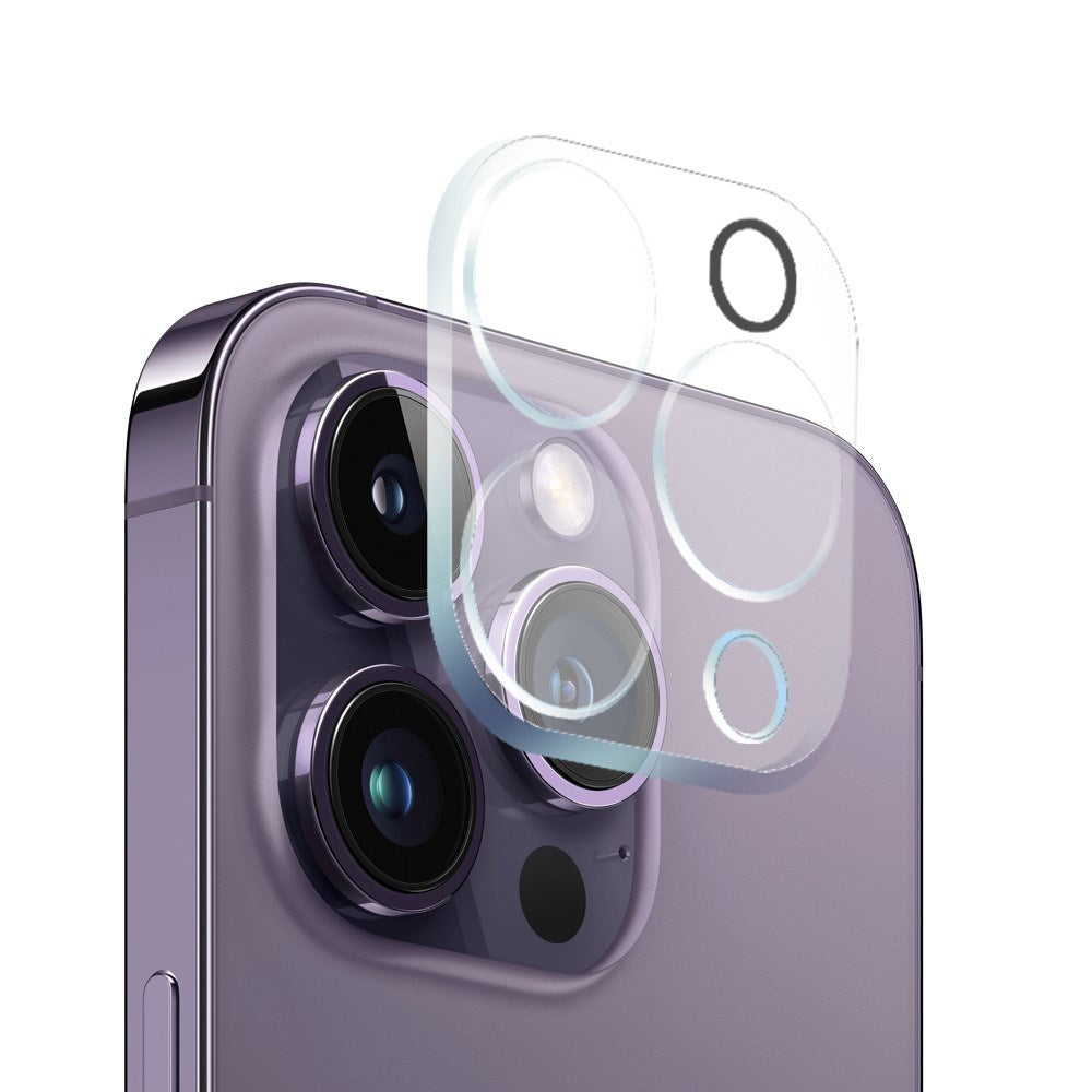 NORTHJO iPhone 14 Pro Max | 3-i-1 360° Beskyttelsessæt m. Cover | Skærmbeskyttelse | Kameralinsebeskyttelse - Gennemsigtig