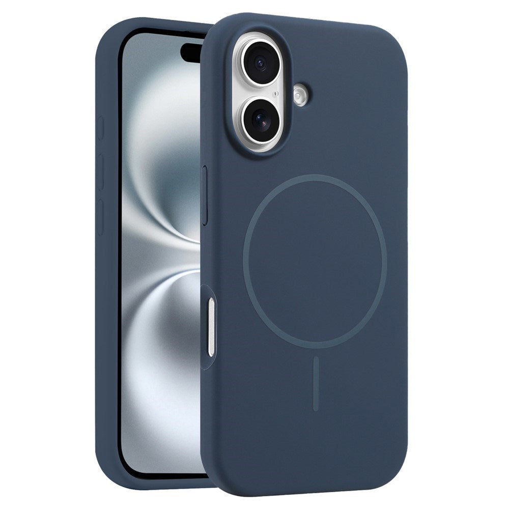 EIDERWOOD iPhone 16 Silikone Cover - MagSafe Kompatibel - Mørkeblå