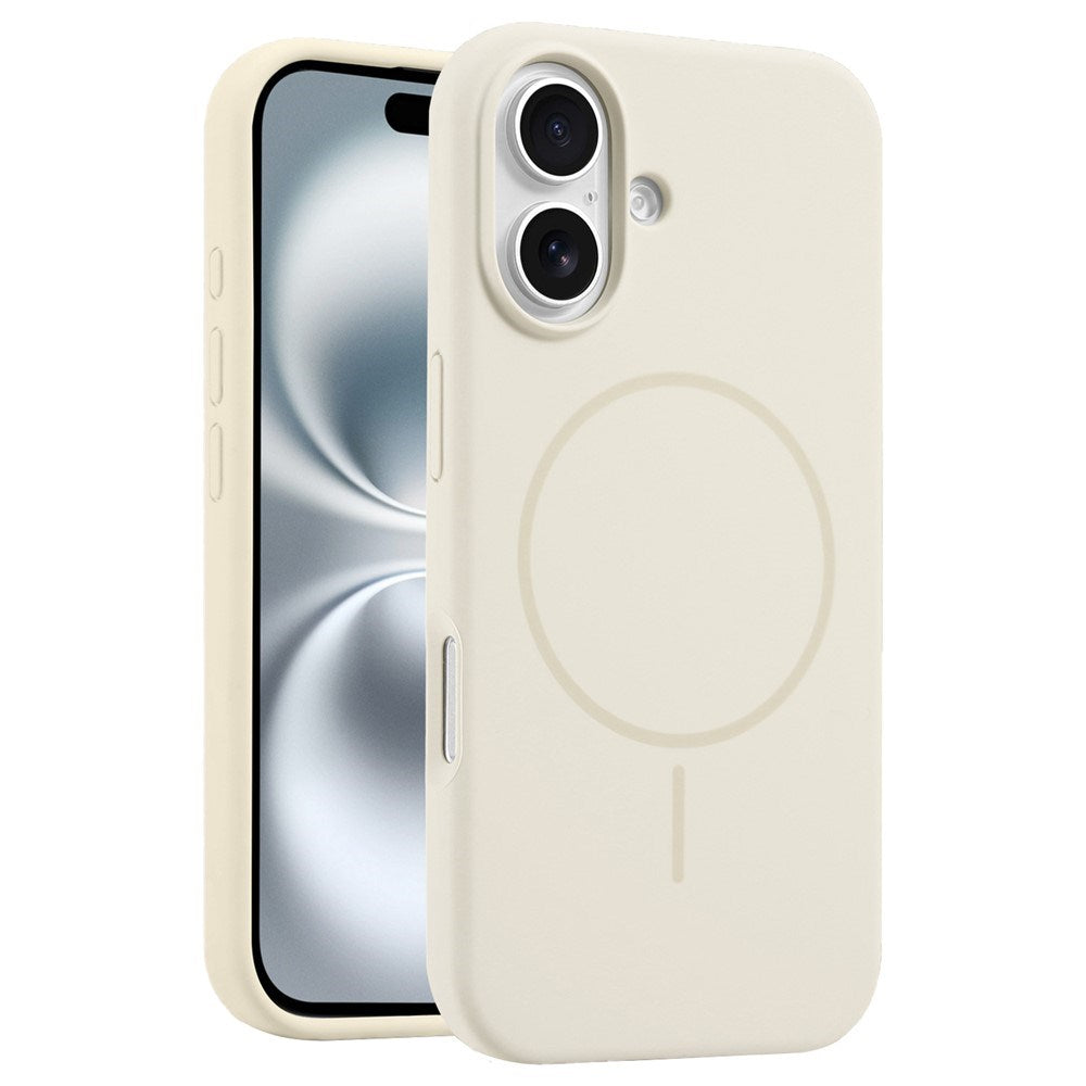 EIDERWOOD iPhone 16 Silikone Cover - MagSafe Kompatibel - Beige