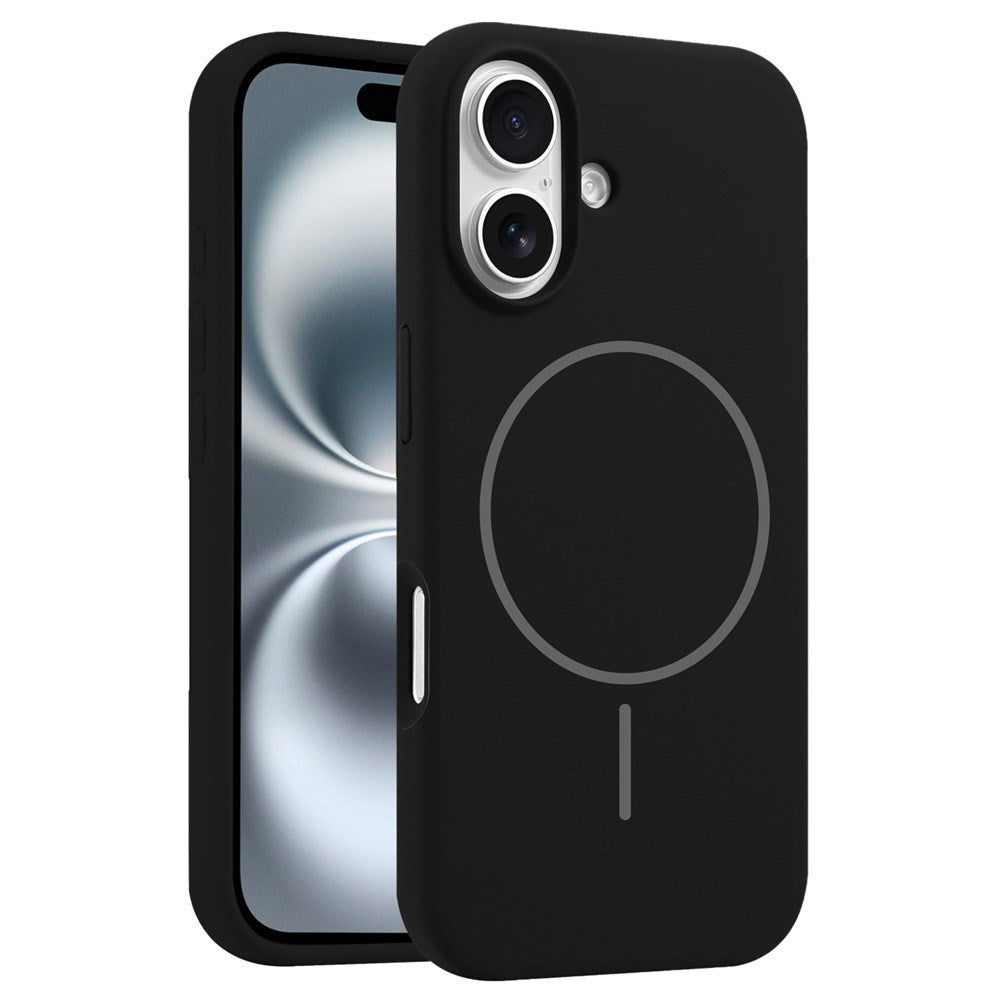 EIDERWOOD iPhone 16 Plus Silikone Cover - MagSafe Kompatibel - Sort