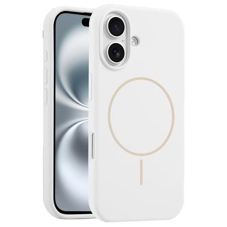 EIDERWOOD iPhone 16 Plus Silikone Cover - MagSafe Kompatibel - Hvid