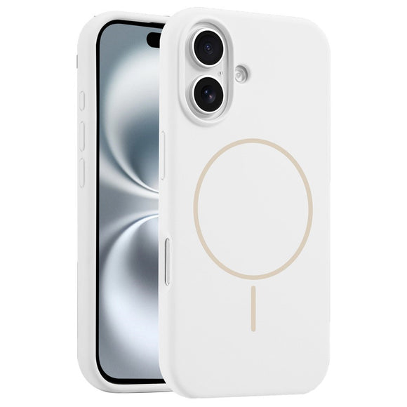 EIDERWOOD iPhone 16 Plus Silikone Cover - MagSafe Kompatibel - Hvid