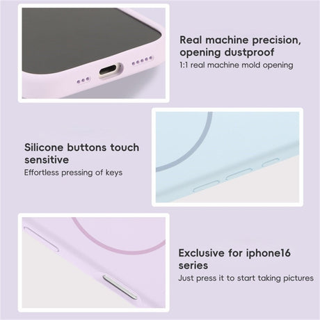EIDERWOOD iPhone 16 Plus Silikone Cover - MagSafe Kompatibel - Lyseblå