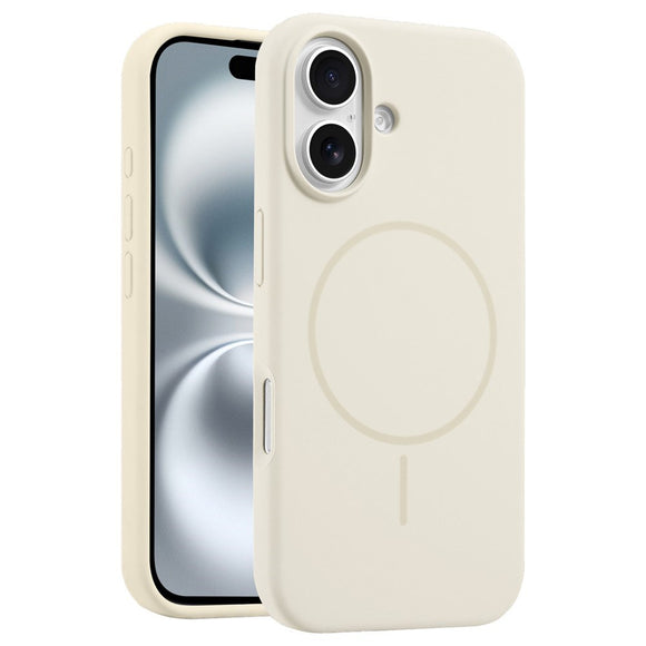 EIDERWOOD iPhone 16 Plus Silikone Cover - MagSafe Kompatibel - Beige