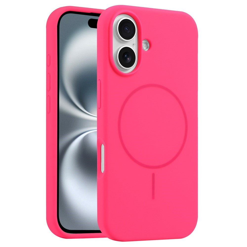 EIDERWOOD iPhone 16 Plus Silikone Cover - MagSafe Kompatibel - Pink