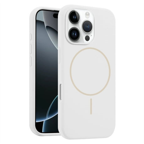 EIDERWOOD iPhone 16 Pro Silikone Cover - MagSafe Kompatibel - Hvid