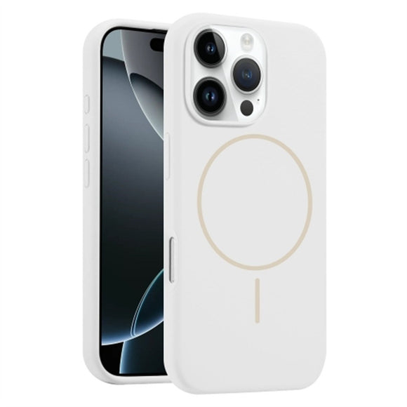 EIDERWOOD iPhone 16 Pro Silikone Cover - MagSafe Kompatibel - Hvid