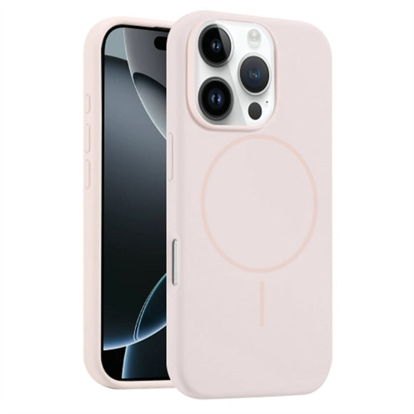 EIDERWOOD iPhone 16 Pro Silikone Cover - MagSafe Kompatibel - Lyserød